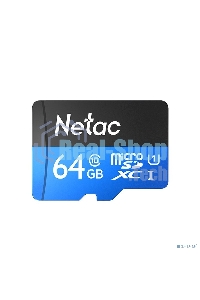 Флеш карта microSDHC 64Gb Netac P500 NT02P500STN-064G-S (без SD адаптера) 80Mb/s
