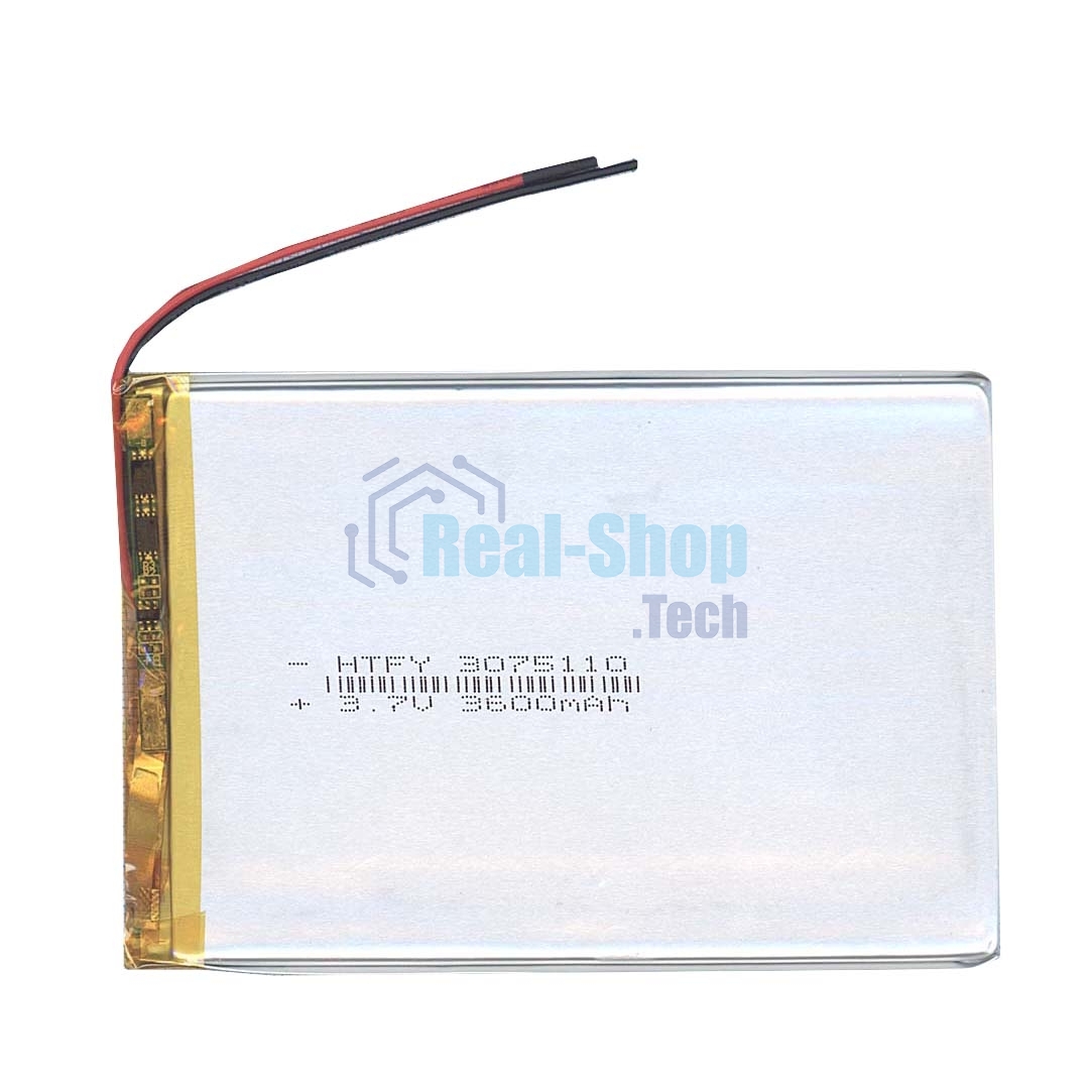 Аккумулятор Li-Pol (батарея) 3x75x110 мм 2pin 3.7V/3600mAh