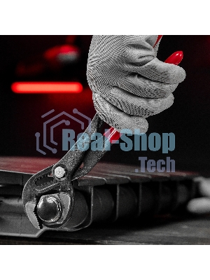 Переставные клещи Matrix 250 мм, кнопочный механизм, хром-ванадий, обливные рукоятки