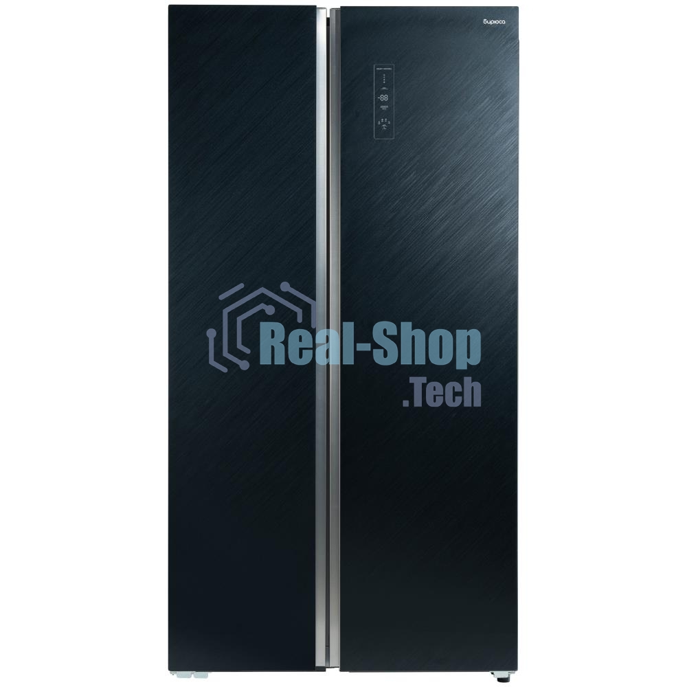Холодильник Бирюса SBS 541 TBG черный двухкамерный 343/198 л морозилка слева, NoFrost, Side-by-side