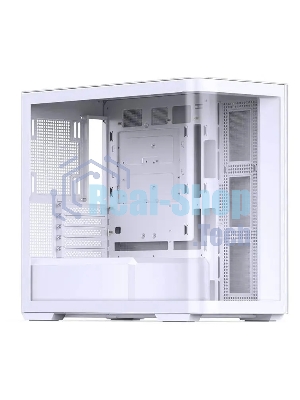 Корпус без блока питания JONSBO D300, Mini-Tower, TG, no fan, 2xUSB-A 3.2 + 1xUSB-C 3.2, mATX, mITX White