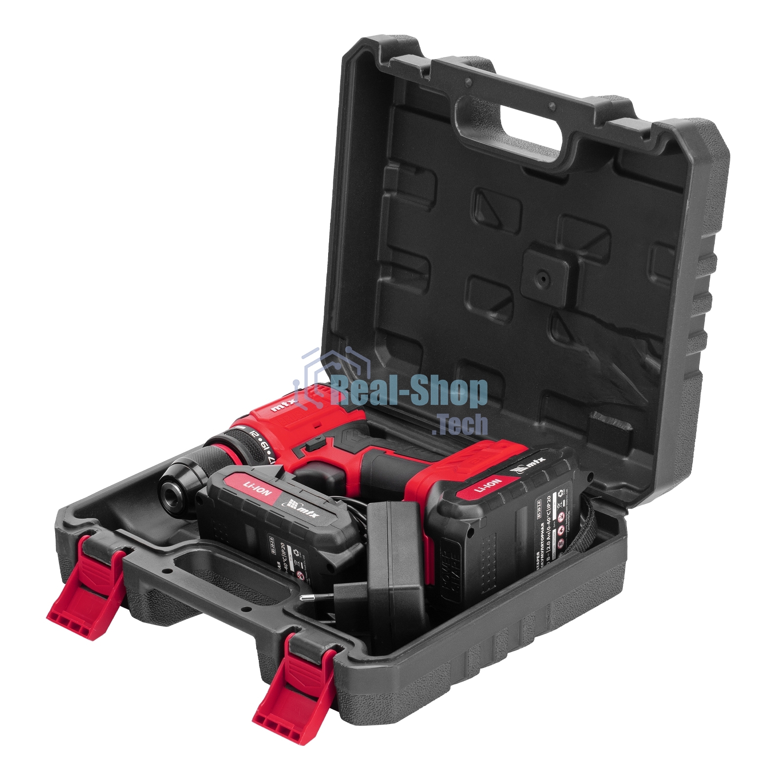 Дрель-шуруповерт MTX CDS-BL-20, 20 В, 2 Ач, 50 Нм, бесщеточный