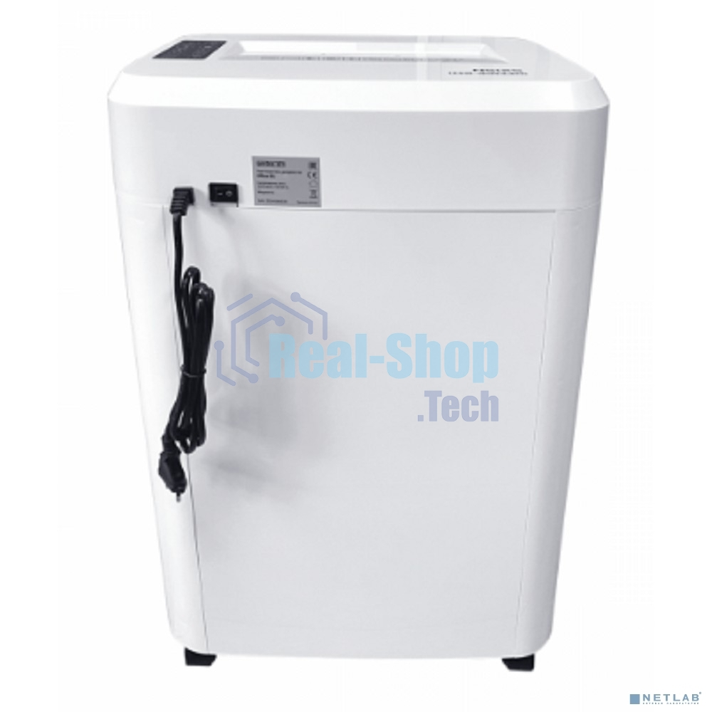 Шредер Office Kit S210N 3,9x38 белый (секр.P-4) фрагменты 16лист. 35лтр. скрепки скобы пл.карты CD