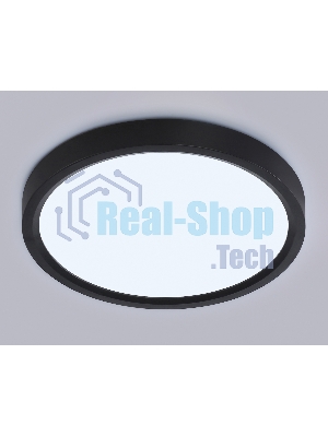 Светильник светодиодный ультратонкий Ambrella light FZ1902 BK черный IP54 13W 3000K-6500K CCT-переключатель D230*25 (Без ПДУ)