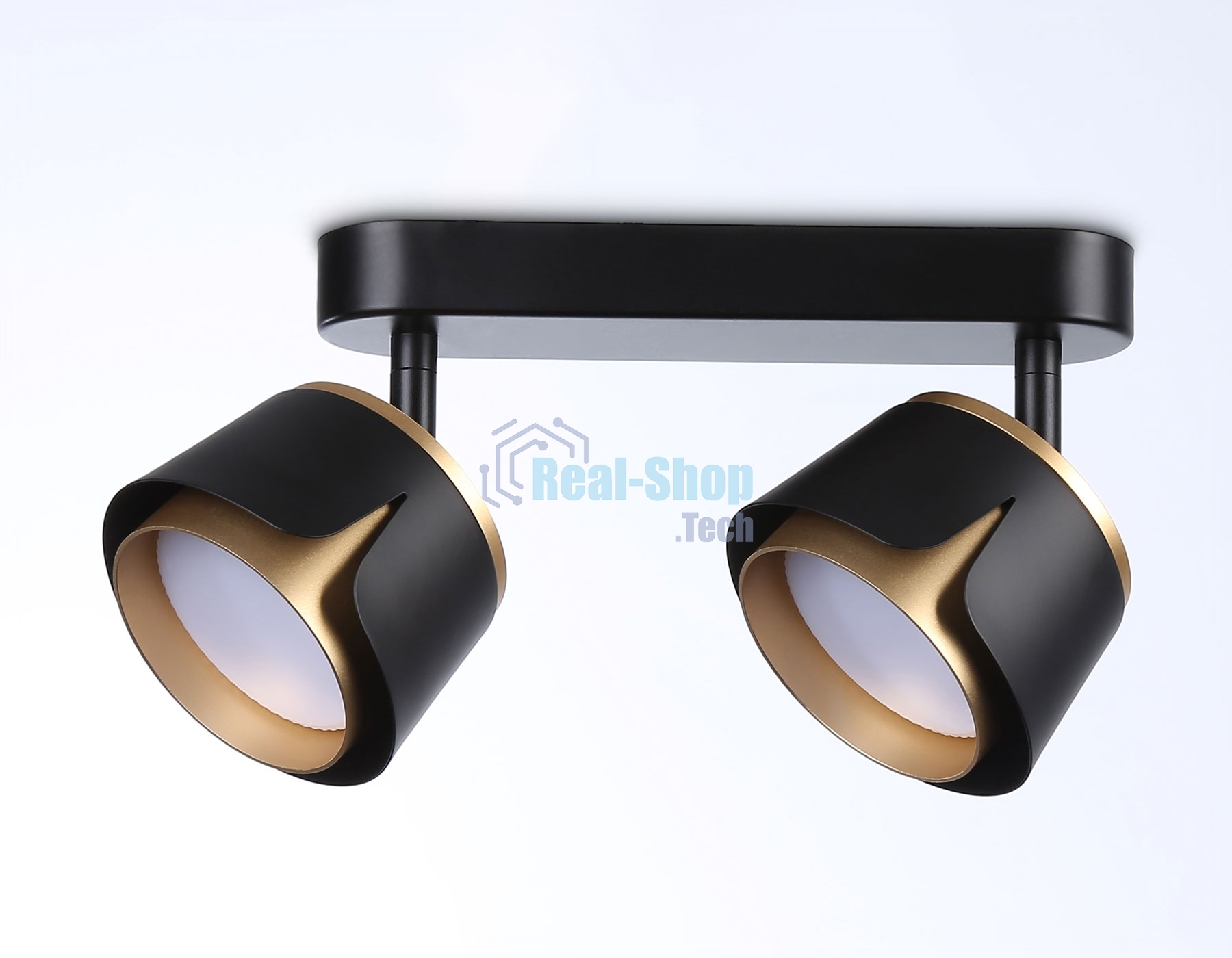Светильник Ambrella light TN71231/2 BK/GD черный/золото GX53/2 220*100*147