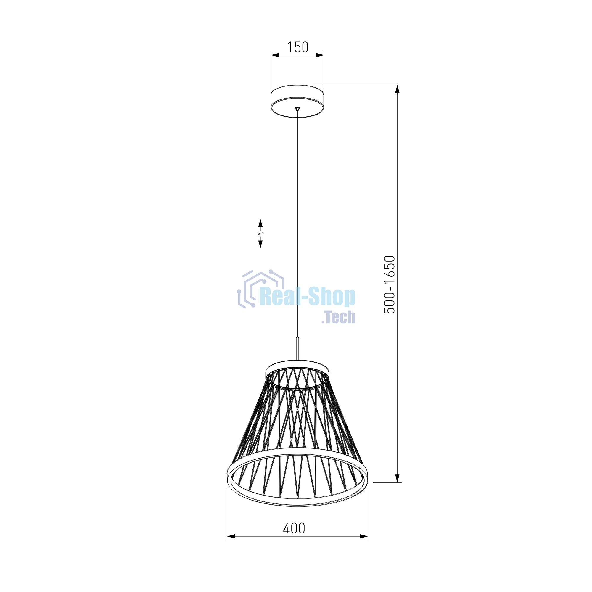 40016/1 LED / подвесной светильник /  коричневый