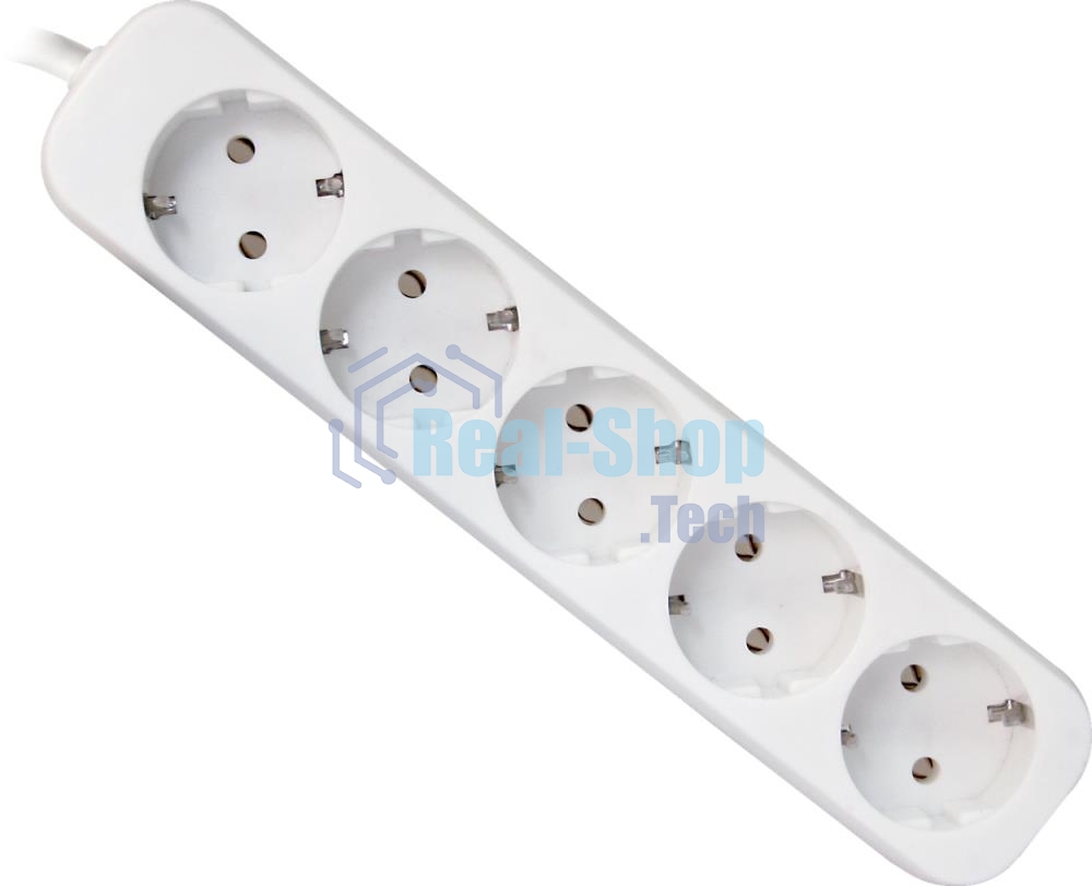 Удлинитель Defender E518 белый 1.8 м, 5 розеток 