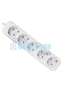 Удлинитель Defender E518 белый 1.8 м, 5 розеток 
