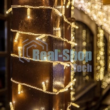 Гирлянда Neon-night Нить 10м, постоянное свечение, белый ПВХ, 230В, теплый белый