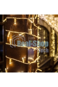 Гирлянда Neon-night Нить 10м, постоянное свечение, белый ПВХ, 230В, теплый белый