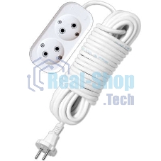 Удлинитель 2х10 м без заземл. 10А IP20 Е-202 АБС-пл. ПВС 2х0.75 UNIVersal 9634265