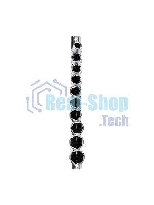 Набор удлиненных торцевых головок Rexant 1/2, шестигранные, CrV, 10 шт., 10-22 мм