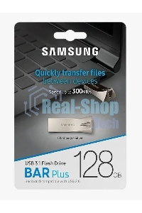 Флешка USB R/W R/W Samsung BAR Plus 128Gb USB Drive USB 3.1 (up to 300Mb/s) (MUF-128BE3)