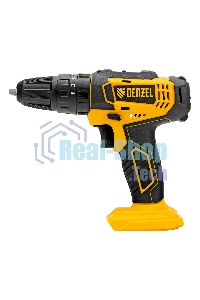 Дрель-шуруповерт аккумуляторная Denzel CID-18-0, 18В, Без АКБ и ЗУ, Ударная, Кейс