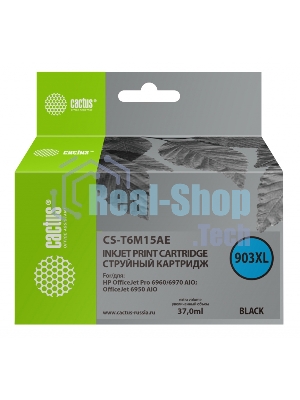 Картридж струйный Cactus CS-T6M15AE №903XL черный (37 мл) для HP OJP 6950/6960/6970