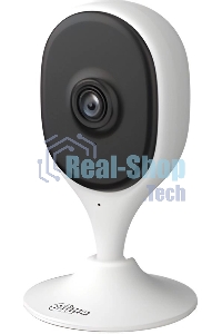 Компактная IP-видеокамера Dahua DH-IPC-C3AP-0280B с Wi-Fi 2.4ГГц 3Мп, 1/3.2” CMOS, объектив 2.8мм, обнаружение людей, ИК 10м, микрофон, динамик