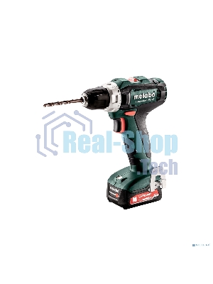Дрель-шуруповерт Metabo PowerMaxx BS 12 6010365000, 12 В, 2 Ач, 40 Нм, щеточный
