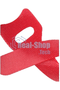 Хомут-липучка 125 мм, 20 шт., красный