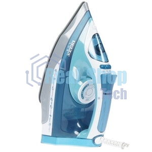 Утюг Delta LUX DL-712 белый с серо-голубым, 2400 Вт, 30 г/мин, 150 г/мин, 350 мл