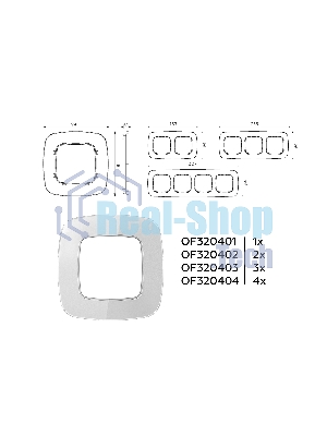 Рамка OMEGA Radian (Серебро Стекло органическое) 2-ая OF320402