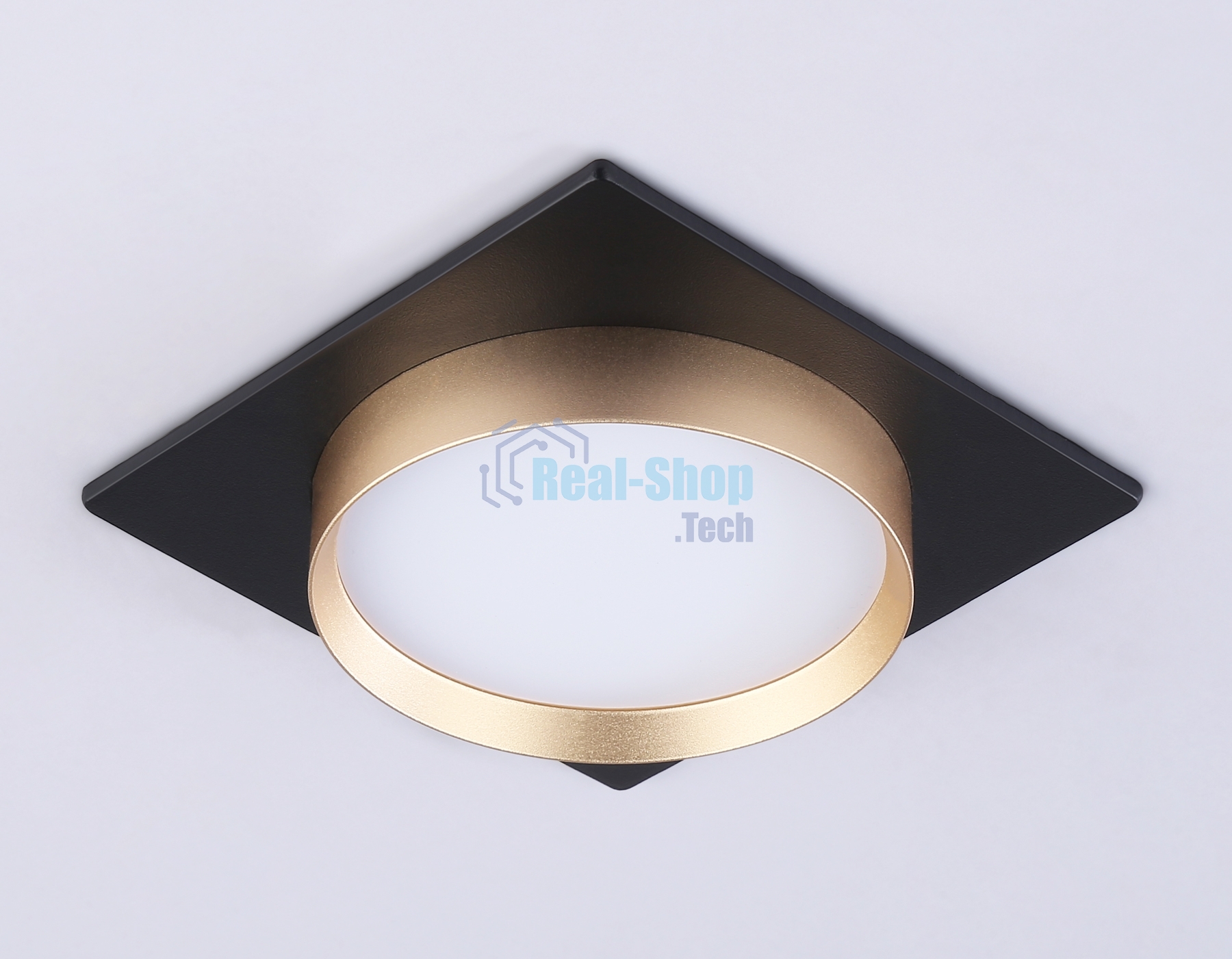 Светильник Ambrella light TN5232 BK/GD черный/золото GX53 max 12W 110*110*35