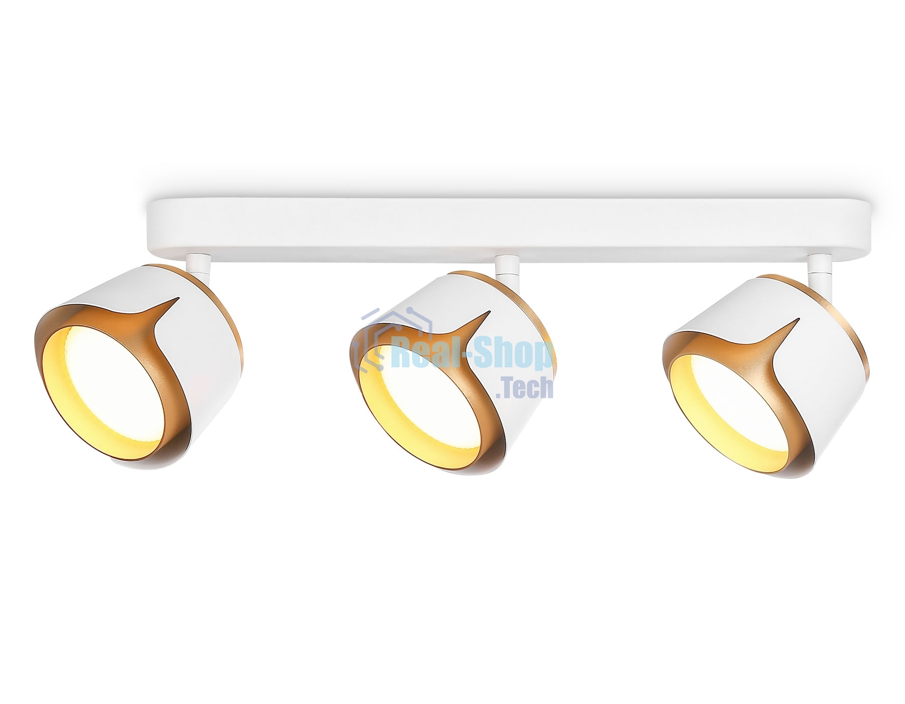 Светильник Ambrella light TN71235/3 WH/GD белый/золото GX53/3 380*100*147
