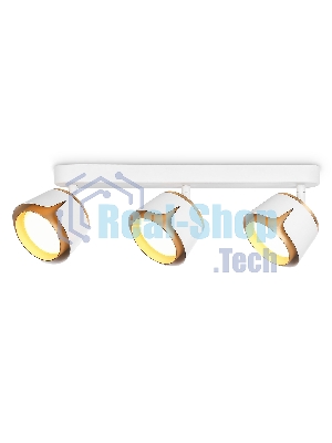 Светильник Ambrella light TN71235/3 WH/GD белый/золото GX53/3 380*100*147
