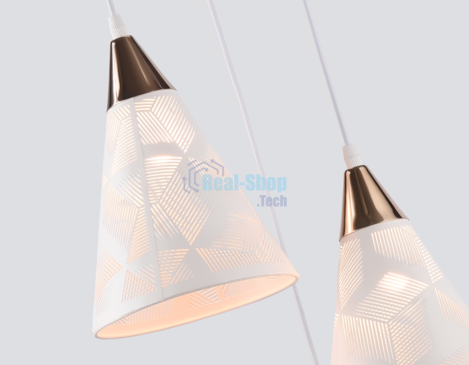 Светильник Ambrella light TR8433/3 WH/FGD белый/золото E27/3 max 40W D360*800