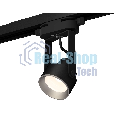Светильник Ambrella light XT6602002 PBK/PSL черный полированный/серебро полированное MR16 GU10 (C6602, N6104)