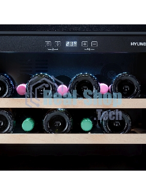 Винный шкаф встраиваемый Hyundai HBWC 0461 SCT 1-нокамерн. черный