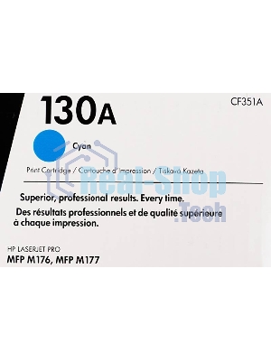 Тонер Картридж HP 130A CF351A голубой для HP M153/M176/M177