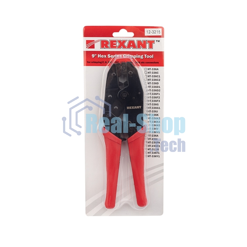 Кримпер Rexant HT-301 K для обжима F и BNC разъемов RG-8, RG-11, RG-174, RG-179, RG-213