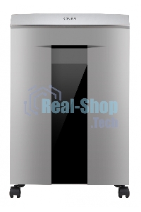 Шредер Deli 9958 серебристый с автоподачей (секр.P-4)/фрагменты/10лист./20лтр./скрепки/скобы