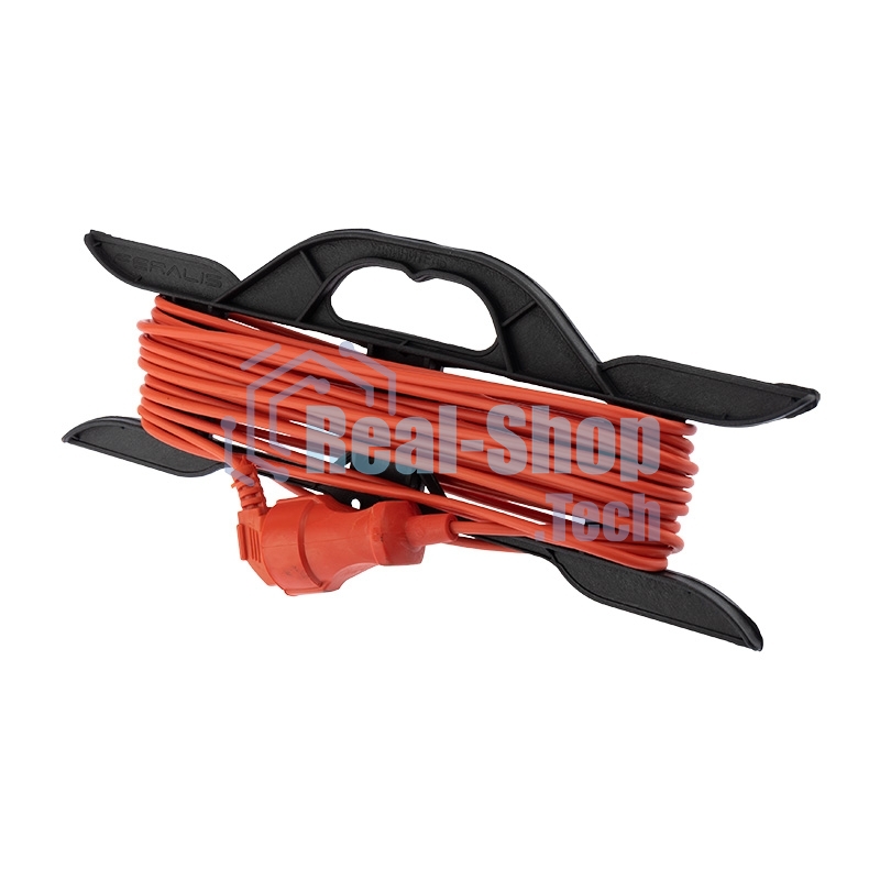 Удлинитель-шнур на рамке PROconnect ПВС 2х0.75, 10 м, б/з, 6 А, 1300 Вт, IP20, оранжевый (Сделано в России)