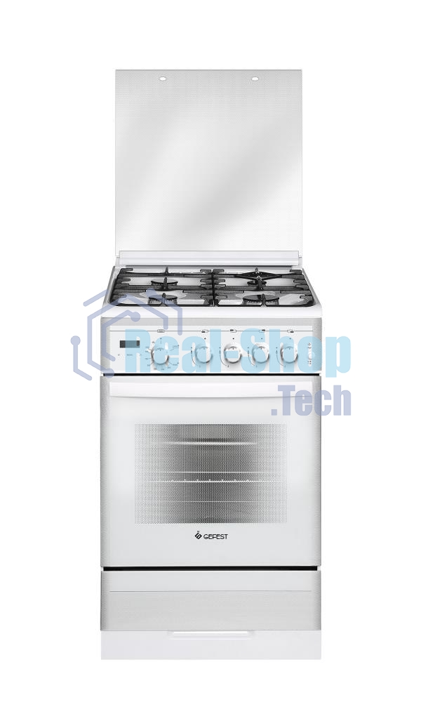 Плита газовая Gefest ПГ 5300-03 0040 белый, конфорок 4 шт, духовка 52 л, 50 см x 85 см x 58.5 см