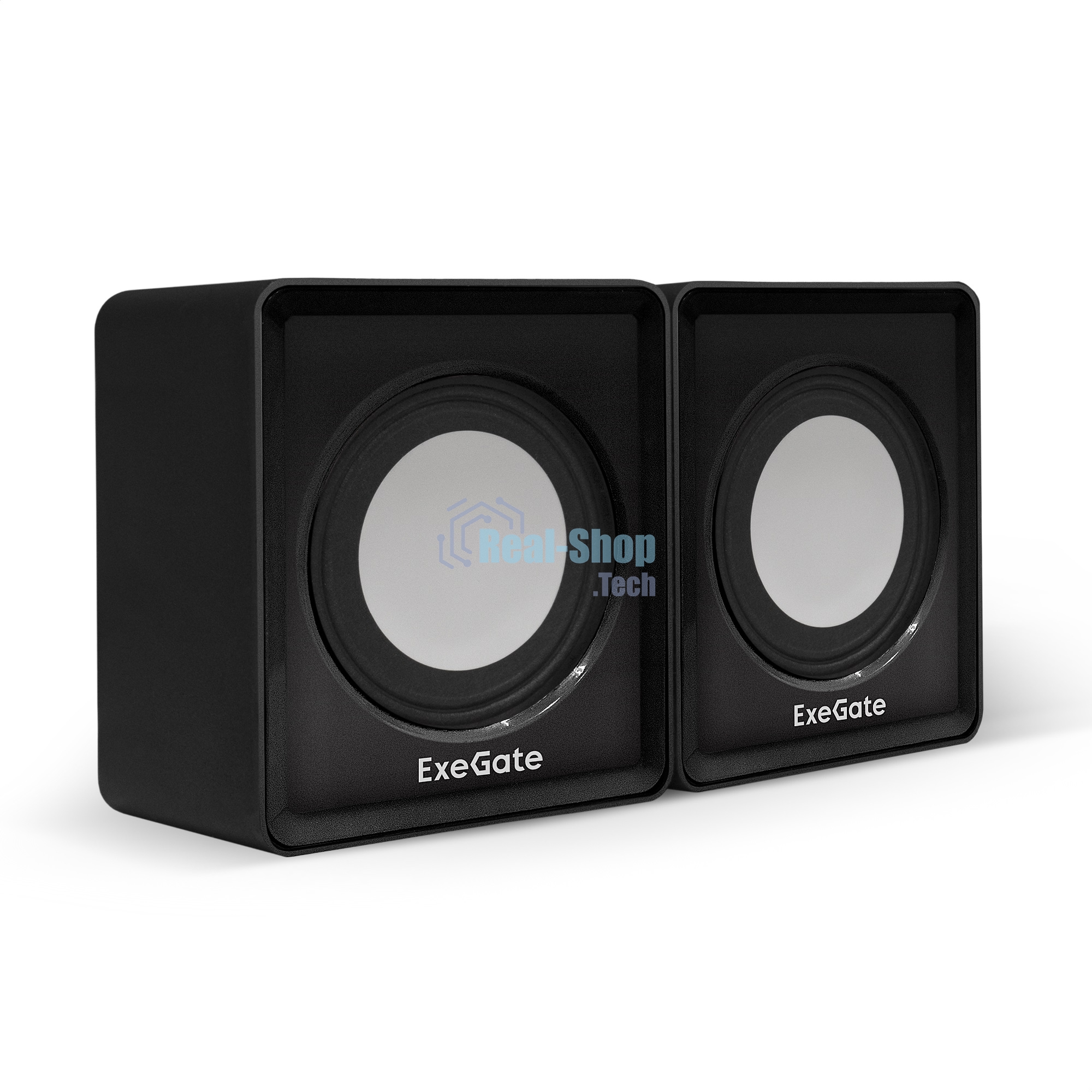 Акустическая система 2.0 ExeGate EX287057RUS Disco 140 Black (питание USB, 2х3Вт (6Вт RMS), 100-20000Гц, черный)