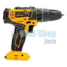 Дрель-шуруповерт аккумуляторная Denzel CID-18-0, 18В, Без АКБ и ЗУ, Ударная, Кейс