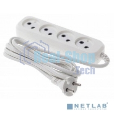 Сетевой удлинитель Buro BU-PSL4.5/W 5 м (4 розетки) белый (пакет ПЭ)
