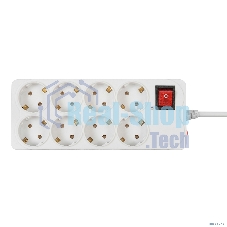 Сетевой фильтр Buro 800SH-5-W 5 м (8 розеток) белый (коробка)