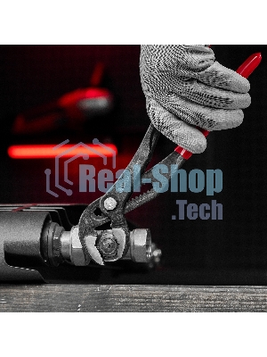 Переставные клещи Matrix 250 мм, кнопочный механизм, хром-ванадий, обливные рукоятки