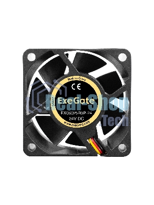 Вентилятор для корпуса ExeGate EX06025B3P-24 черный, 60 мм, 5100 об/мин, 34 дБ, 3 pin