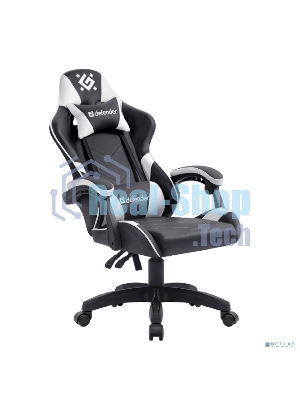 Кресло игровое Defender Companion черный/белый, класс 3, металл, PU