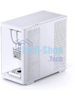 Корпус без блока питания JONSBO D300, Mini-Tower, TG, no fan, 2xUSB-A 3.2 + 1xUSB-C 3.2, mATX, mITX White