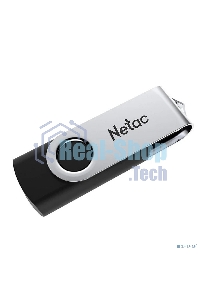 Флешка USB Netac U505, 4Gb, USB 2.0, черный/серебристый, NT03U505N-004G-20BK