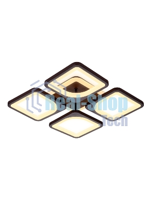 Потолочный светодиодный светильник FA442/4 CF кофе 78W 520*520*80 (ПДУ РАДИО 2.4G)