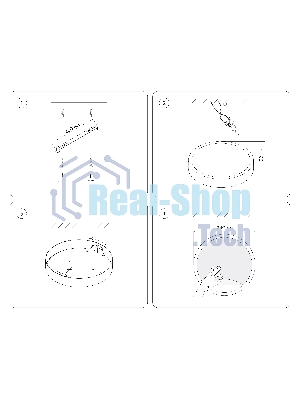 Настенно-потолочный светодиодный светильник Ambrella light FW11110 BK черный 15W LED 3000-6400K D240*38