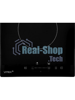 Электрическая варочная поверхность Vitek VHE3220, 2 конфорки, стеклокерамика, 3000 Вт