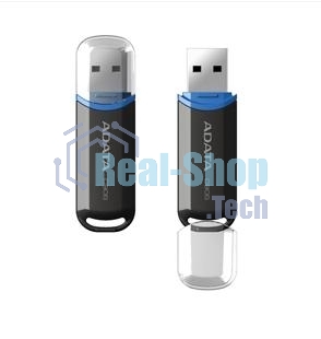 Флешка USB ADATA C906 (AC906-32G-RBK), 32Gb, USB 2.0, R/W 15/5, черный/синий