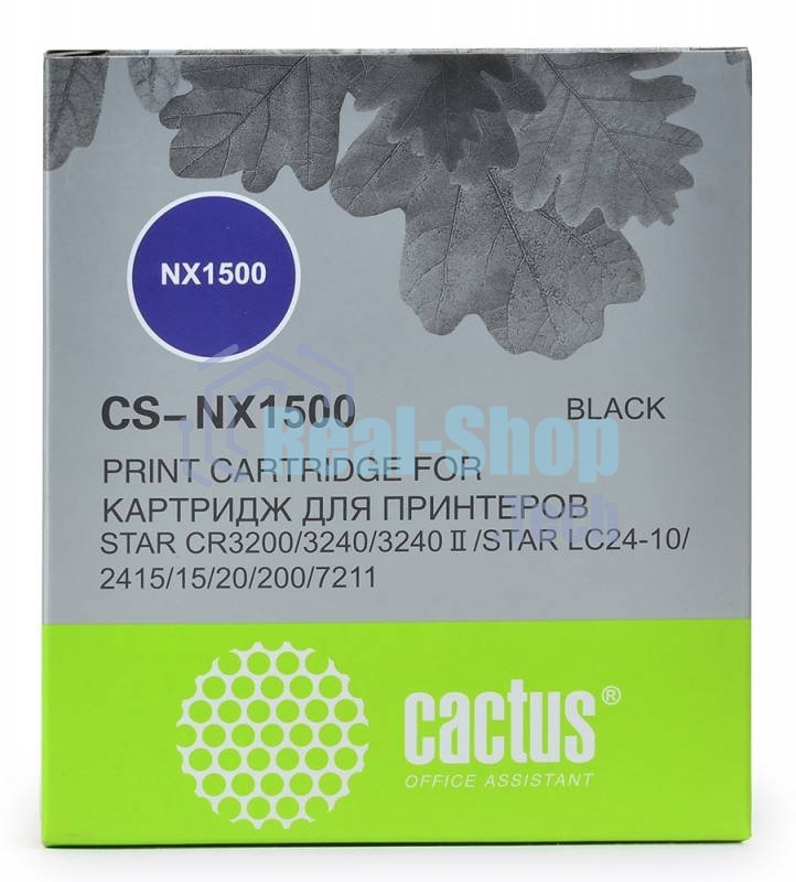 Картридж матричный Cactus CS-NX1500 черный (12.7 мм, 5 м, 1 500 000 знаков) для Star NX-1500/24xx/LC-8211