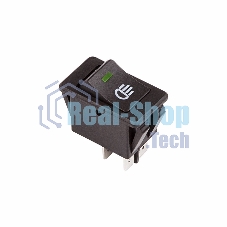 Выключатель клавишный Rexant 12V 35А (4с) ON-OFF с зеленой LED подсветкой